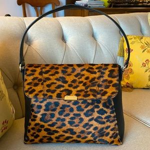 🌸 TALBOTS CALF HAIR/LEATHER BAG